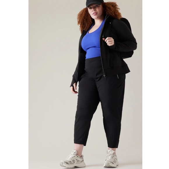 NWOT Athleta Trekkie North Jogger Pants, Black - Size 22 - Picture 2 of 11